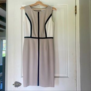 Calvin Klein Sleeveless Colorblock Sheath Dress